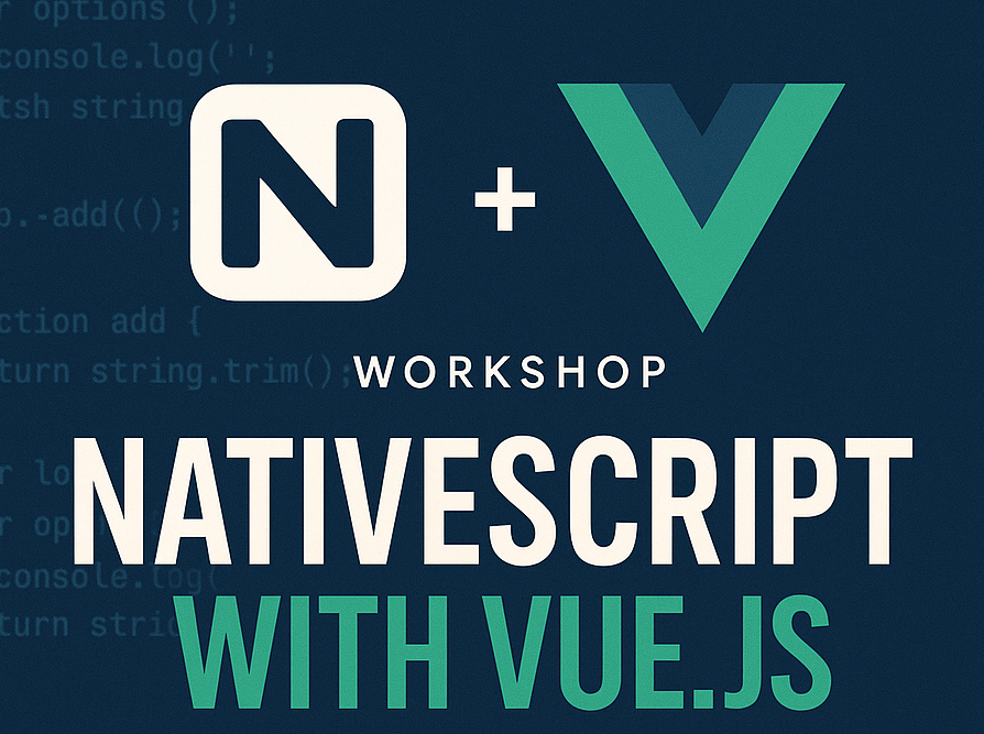 Build a mobile app with NativeScript and Vue.js in this workshop. Build in the browser, deploy on your phone!